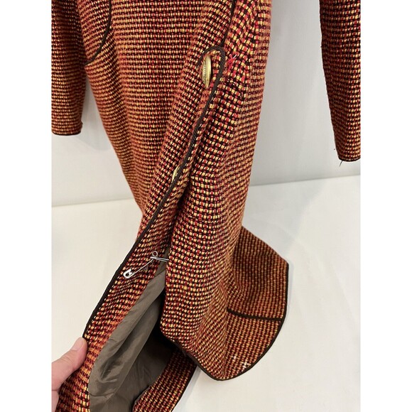 Vintage OSCAR DE LA RENTA Tweed Dress 70’s 60’s Studio Runway Size 10 - Picture 7 of 16